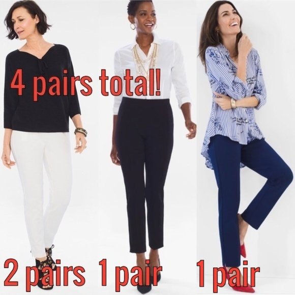 Chico's Pants - 4 pair lot of Chico's 12P The Juliet Ankle Pants